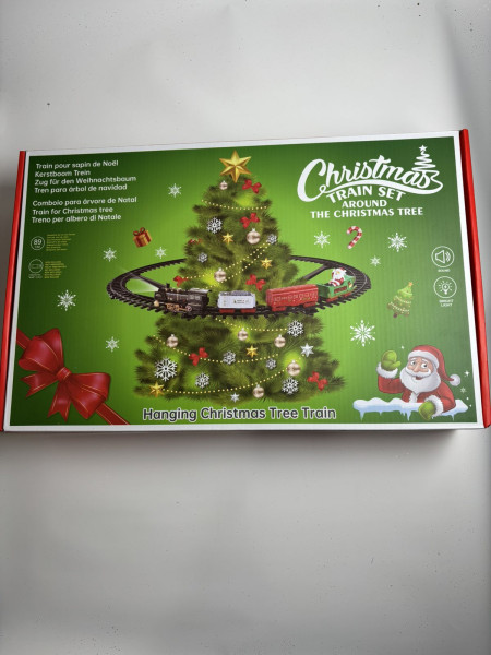 Новорічна залізниця «Merry Christmas» з потягом та  вагонами